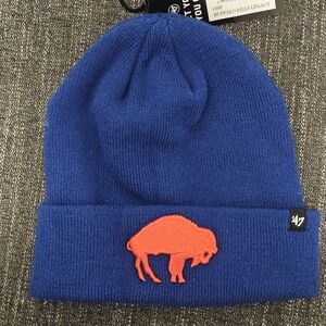 Buffalo Bills ’47 Knit Beanie. Blue/Red Legacy Logo – NWT
